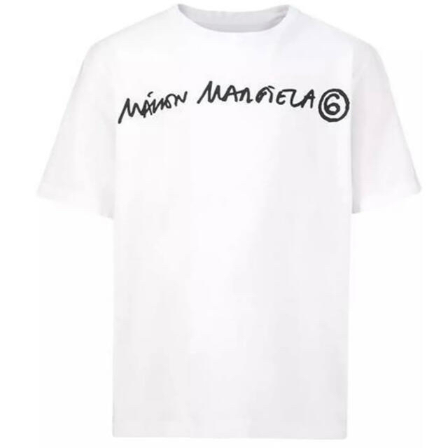 【新作】MM6メゾンマルジェラ　ロゴTシャツ　ホワイト　14