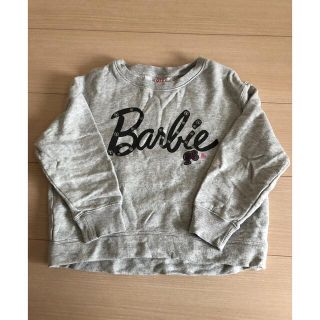 ユニクロ(UNIQLO)のUNIQLO Barbieトレーナー　120cm(Tシャツ/カットソー)