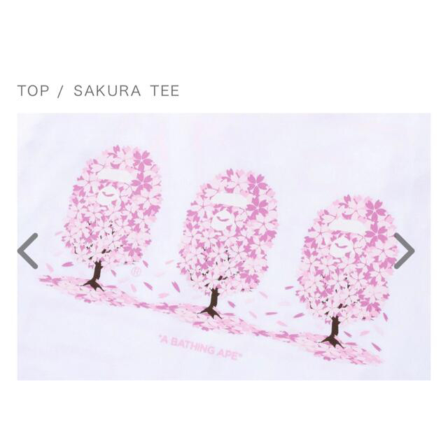 A BATHING APE(アベイシングエイプ)のape bape Sakura tee tシャツ XL エイプ メンズのトップス(Tシャツ/カットソー(半袖/袖なし))の商品写真