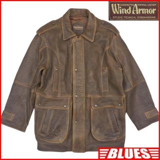 wind armor レザージャケットの通販 97点 | フリマアプリ ラクマ 【おすすめ】 Wind Armor カウレザー ボマージャケット レザージャケット ライナー付 レザージャケット