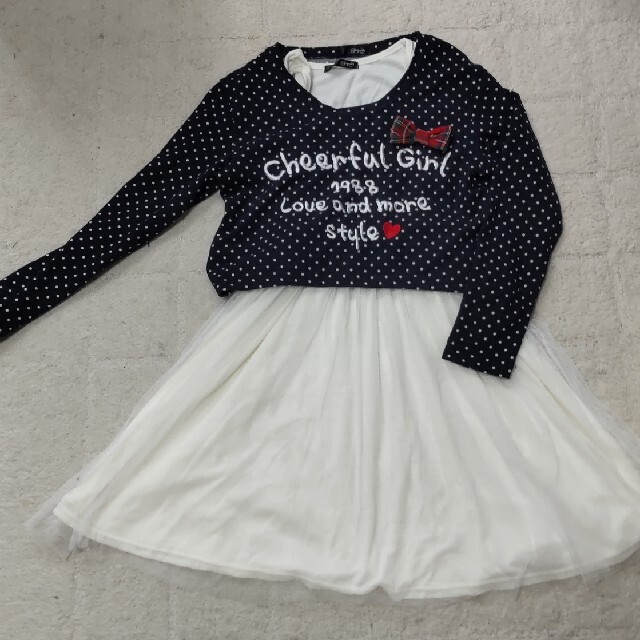 saspita カットソー&ワンピース セットアップ 160 キッズ/ベビー/マタニティのキッズ服女の子用(90cm~)(その他)の商品写真