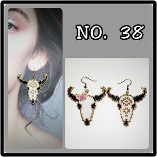 【NO.38】①バッファロースカル(ピアス)