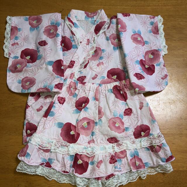 ベビー女の子　浴衣（90） キッズ/ベビー/マタニティのキッズ服女の子用(90cm~)(甚平/浴衣)の商品写真