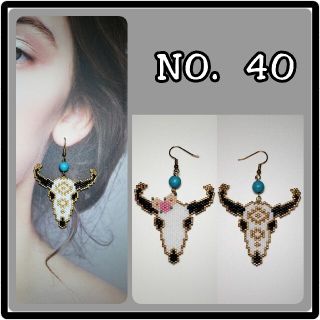 【NO.40】③バッファロースカル(ピアス)