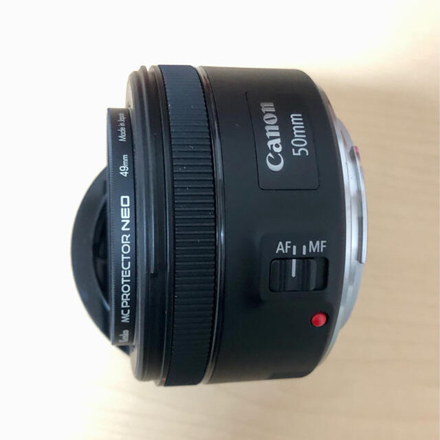 Canon(キヤノン)のCanon EF 50mm F1.8 STM  極美品　※保護フィルター付き スマホ/家電/カメラのカメラ(レンズ(単焦点))の商品写真