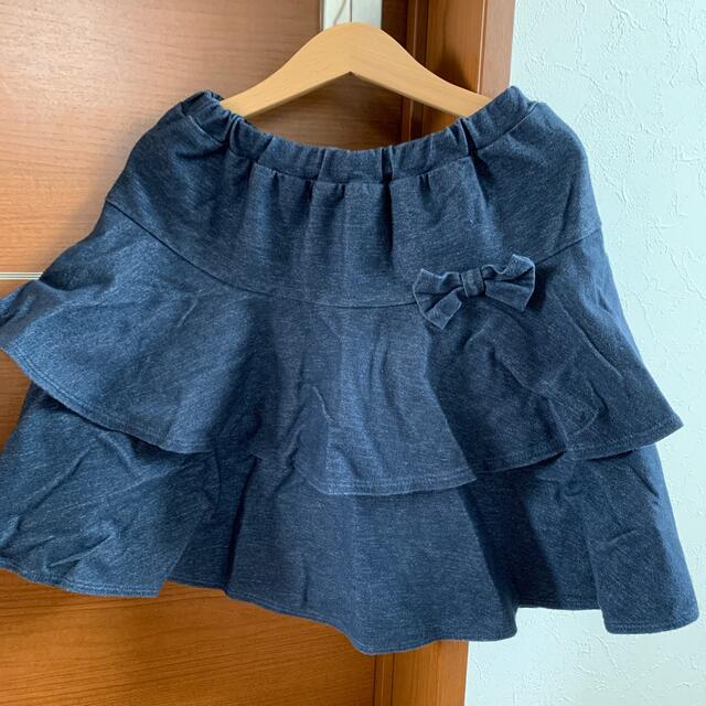 mikihouse(ミキハウス)のミキハウス デニムスカート キッズ/ベビー/マタニティのキッズ服女の子用(90cm~)(スカート)の商品写真