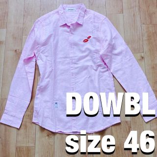 ダブル(DOWBL)の美品 DOWBL ダブル リゾート長袖シャツ サイズ46(シャツ)