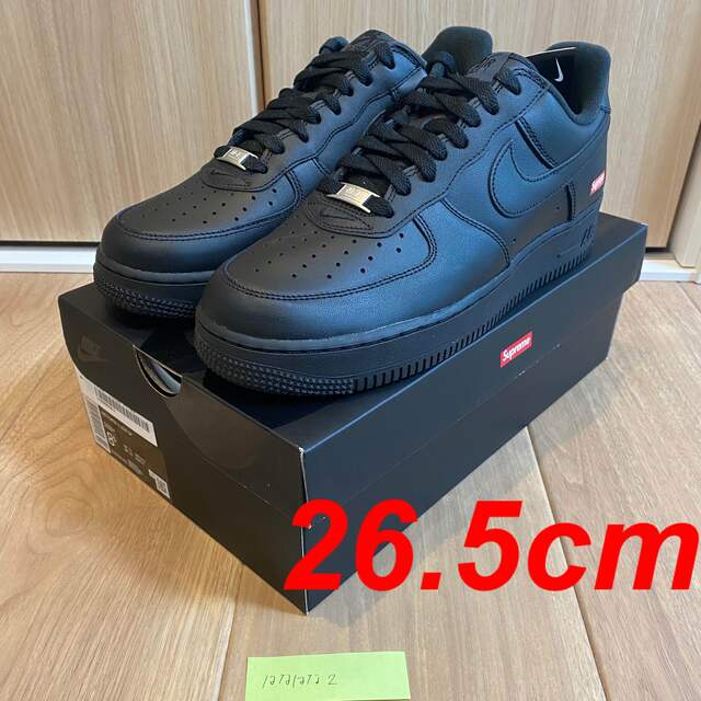 【新品】Supreme Nike Air Force 1 Black 26.5