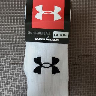 アンダーアーマー(UNDER ARMOUR)のアンダーアーマー バスケットボールソックス 白 S(バスケットボール)