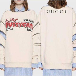Gucci - 【激レア】GUCCI PussyCat スウェット の通販|ラクマ