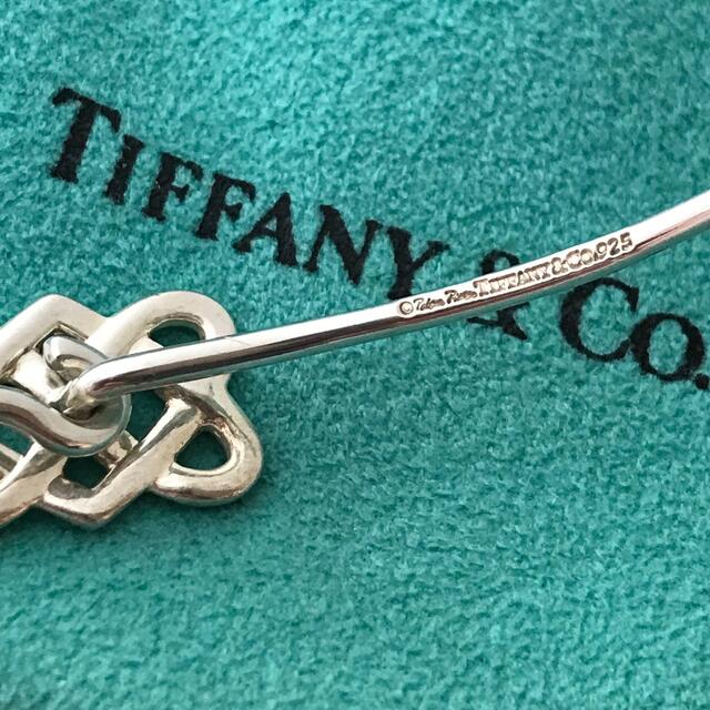 付属品なしTiffany ケルティックノット ピアス希少 - ピアス(両耳用)