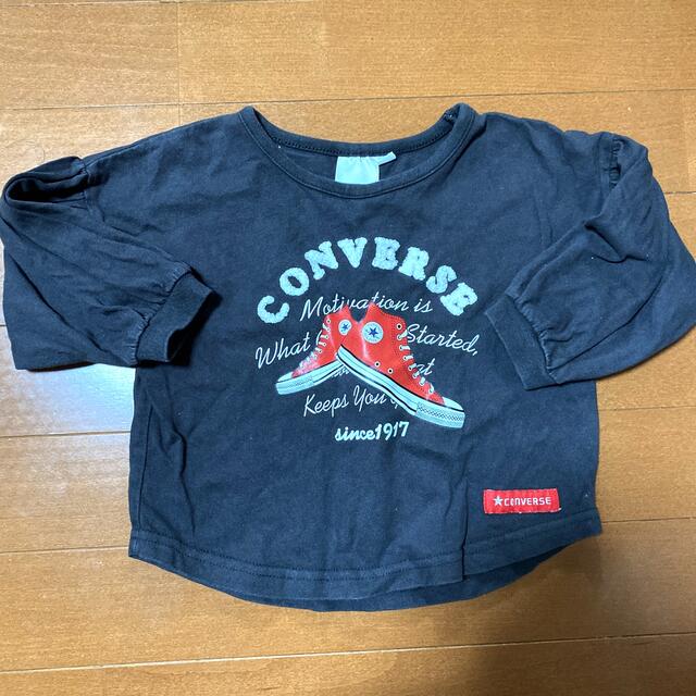 CONVERSE(コンバース)の90サイズ　コンバースオシャレロンT 美品 キッズ/ベビー/マタニティのキッズ服女の子用(90cm~)(Tシャツ/カットソー)の商品写真