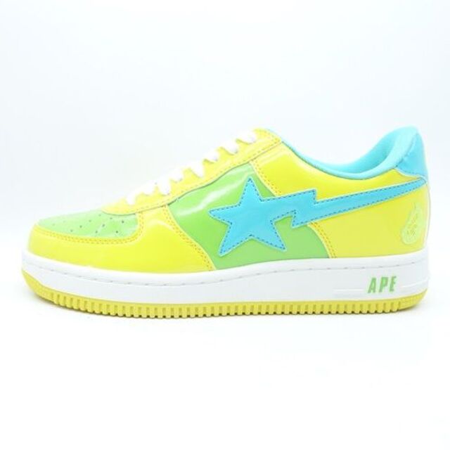 A BATHING APE(アベイシングエイプ)のA BATHING APE 0607 BAPESTA PATENT YELLOW メンズの靴/シューズ(スニーカー)の商品写真