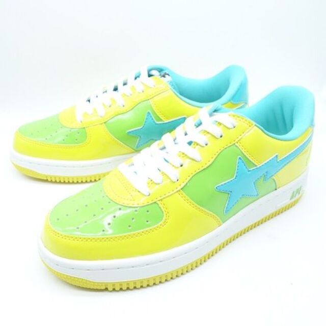 ブランドA BATHING APE 0607 BAPESTA PATENT YELLOW