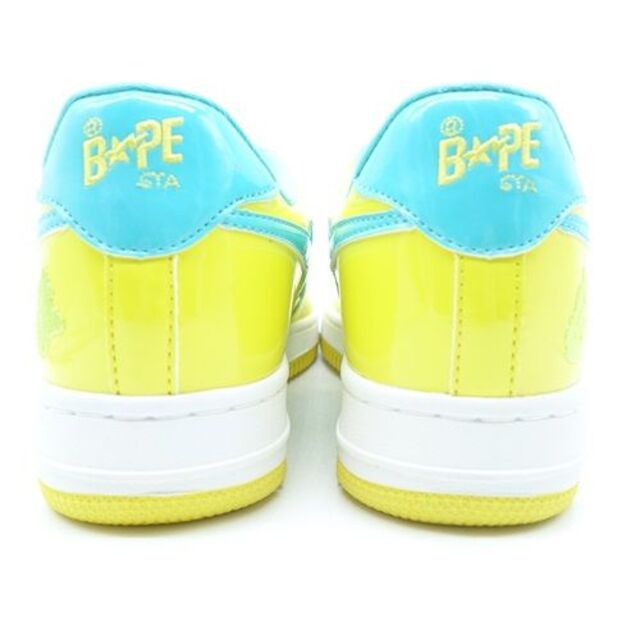 ブランドA BATHING APE 0607 BAPESTA PATENT YELLOW