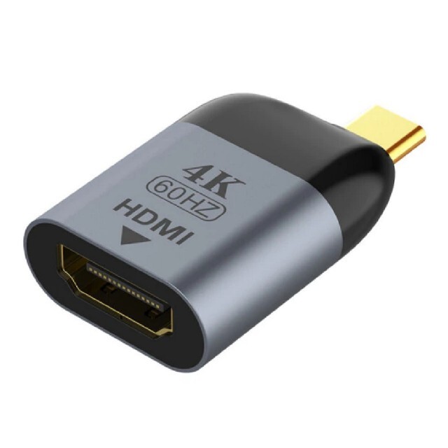 USB-C To HDMI【4K@60Hz対応】 変換アダプタ スマホ/家電/カメラのPC/タブレット(PC周辺機器)の商品写真