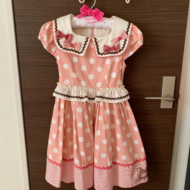 キッズ服女の子用(90cm~)シャーリーテンプル　三越伊勢丹限定　ストロベリーショコラワンピース　130