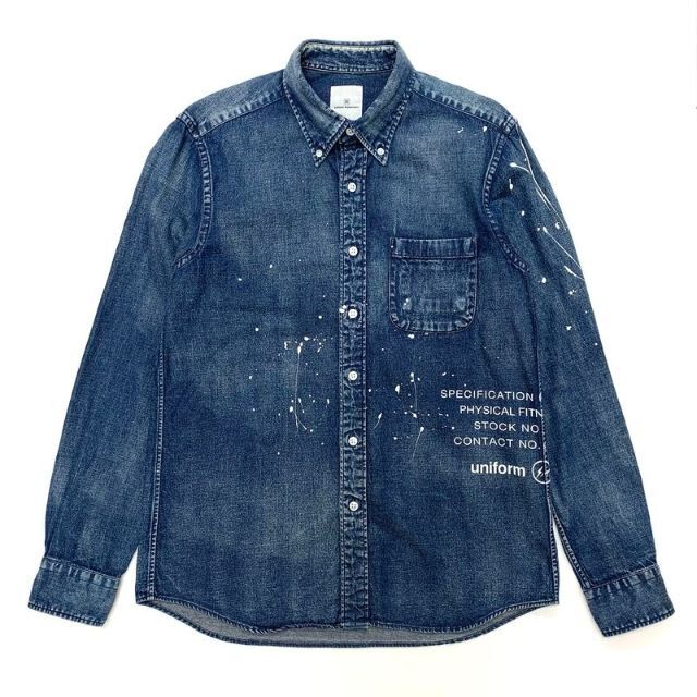 uniform experiment(ユニフォームエクスペリメント)のuniform experiment DRIPPING DENIM SHIRT メンズのトップス(シャツ)の商品写真