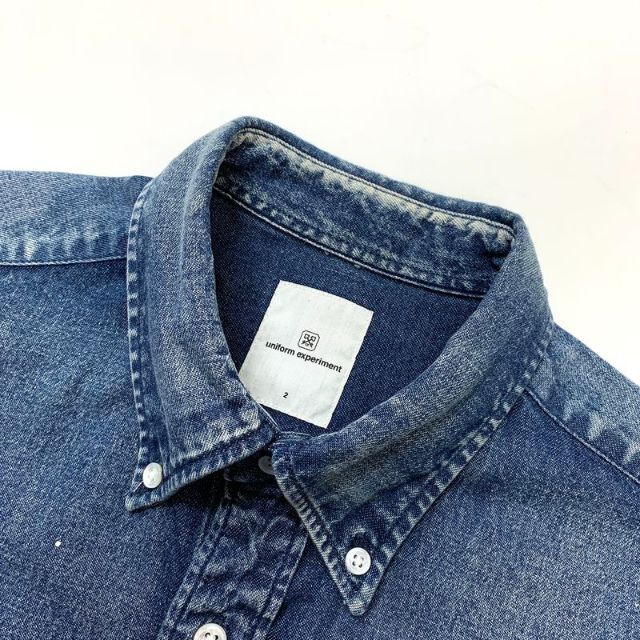 uniform experiment DRIPPING DENIM SHIRTシャツ