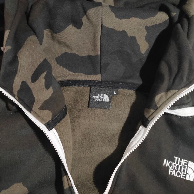 THE NORTH FACE スウェットパーカー カモフラージュ柄 Ｌ - パーカー