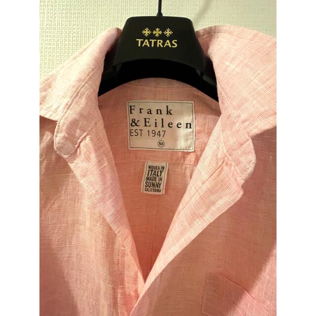 Frank&Eileen(フランクアンドアイリーン)の美品　フランクアンドアイリーン　シャツ　ピンク　XS レディースのトップス(シャツ/ブラウス(長袖/七分))の商品写真