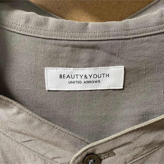 BEAUTY&YOUTH UNITED ARROWS(ビューティアンドユースユナイテッドアローズ)の【BEAUTY&YOUTH】ノーカラーシャツ メンズのトップス(シャツ)の商品写真