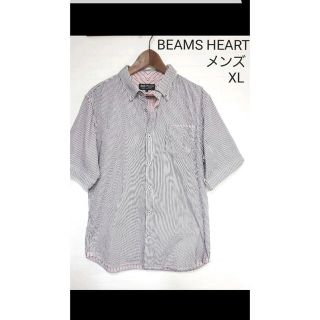 ビームス(BEAMS)のBEAMS HEART（ビームス ハート）半袖ストライプシャツ(シャツ)