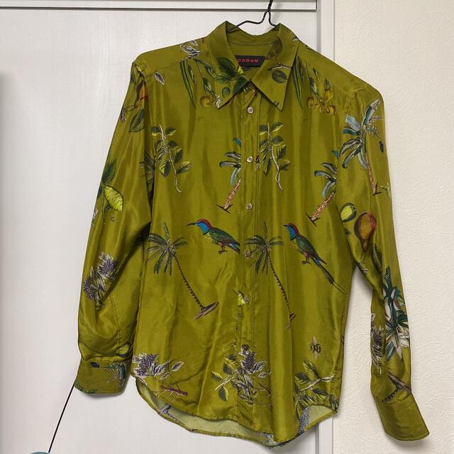 caban ボタニカルシルク シャツ caban ボタニカルシルク シャツ