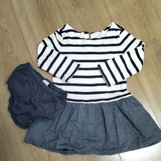 ベビーギャップ(babyGAP)のGAP　ボーダーワンピース(ワンピース)