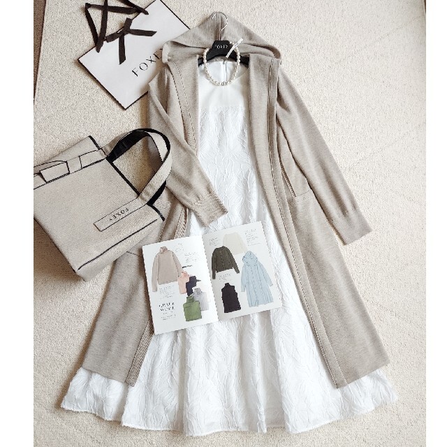 ≪超目玉☆12月≫ FOXEY - ライトナチュラル Cardigan】2021年商品