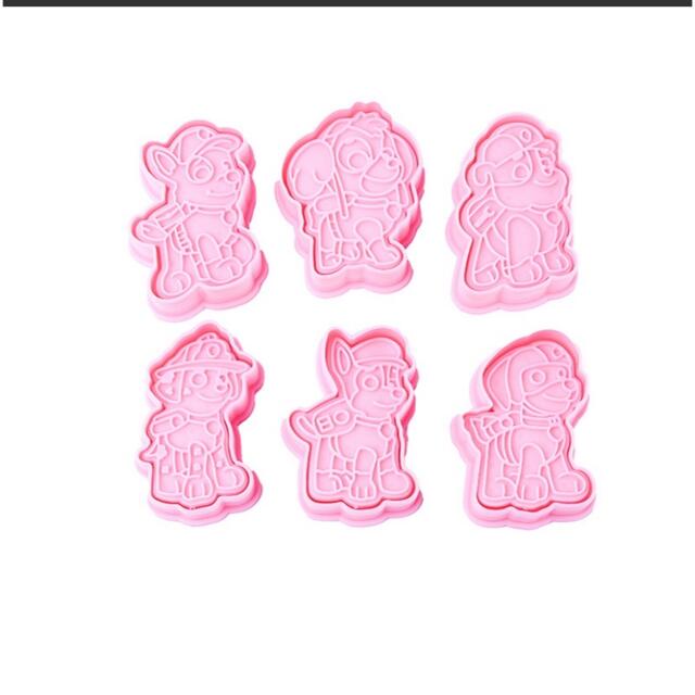 パウパトロール キャラクター クッキー型 型抜き　6種類セット エンタメ/ホビーのおもちゃ/ぬいぐるみ(キャラクターグッズ)の商品写真