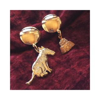 デプト(DEPT)のdog motif earring (charm)(イヤリング)