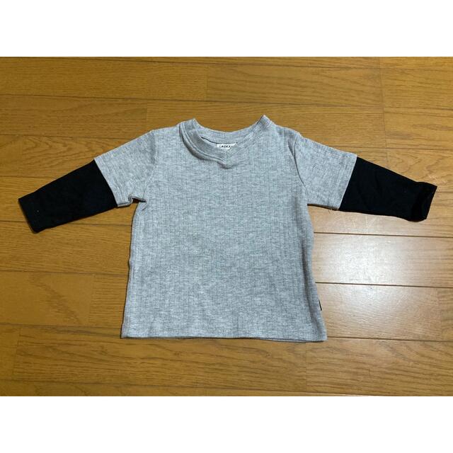 LAGKAW 子供服　トップス　キッズ　長袖　ロンT 重ね着風　80cm キッズ/ベビー/マタニティのベビー服(~85cm)(Ｔシャツ)の商品写真