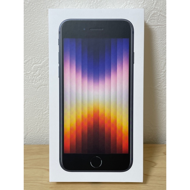 ブランド iPhone - 新品未開封 iPhone se3 ミッドナイト 64GBの通販 by sixx8298's shop｜アイフォーン