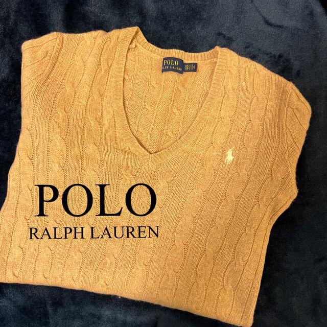 POLO RALPH LAUREN   ラルフローレン カシミヤ混 Vネックケーブル