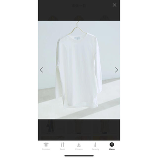 ヴィス(ViS)のVIS  白色ロングTシャツ(Tシャツ(長袖/七分))