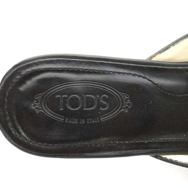 TOD'S(トッズ)のトッズ TOD'S ミュール ヒール ポインテッドトゥ 36 23.0cm 黒 レディースの靴/シューズ(ミュール)の商品写真