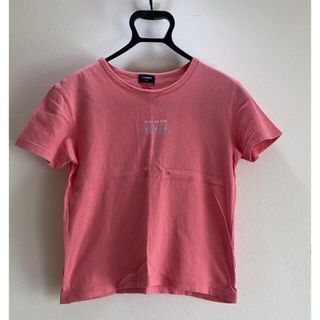 ユニクロ(UNIQLO)のUNIQLO 半袖Tシャツ　サーモンピンク　レディース　M(Tシャツ(半袖/袖なし))