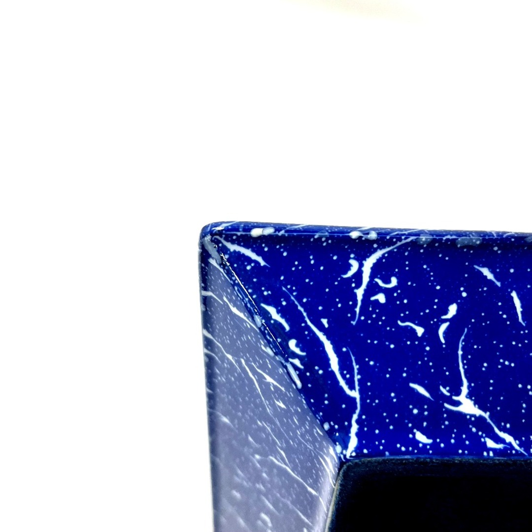 Hermes(エルメス)のエルメス HERMES ピエールドリアン・エ・ドクシダン インテリア アシュトレイ 灰皿 陶器 ブルー 美品 インテリア/住まい/日用品のインテリア小物(灰皿)の商品写真
