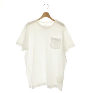 サカイ(sacai)のサカイ 19SS Tシャツ 半袖 ビッグサイズ 切替 ポケット 3 白 ホワイト(Tシャツ(半袖/袖なし))