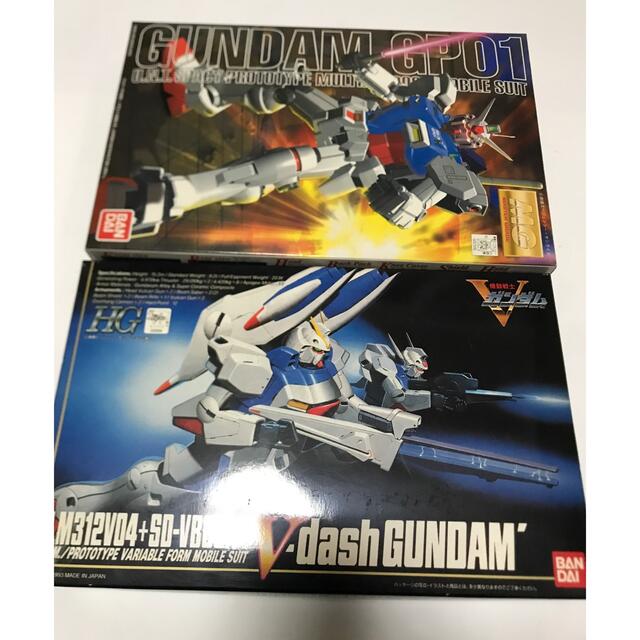 BANDAI(バンダイ)のHG ヴィクトリーdashガンダム/MG多用途MSガンダム試作1号機 エンタメ/ホビーのおもちゃ/ぬいぐるみ(模型/プラモデル)の商品写真