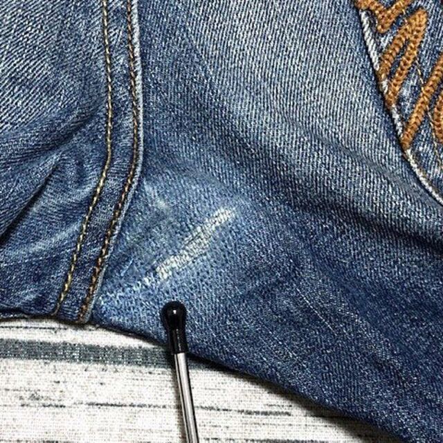 TOMMY HILFIGER(トミーヒルフィガー)のトミーヒルフィガー　スリムトレート　Ｓ　ウエスト約７７ｃｍ　バックポケット刺繍 メンズのパンツ(デニム/ジーンズ)の商品写真