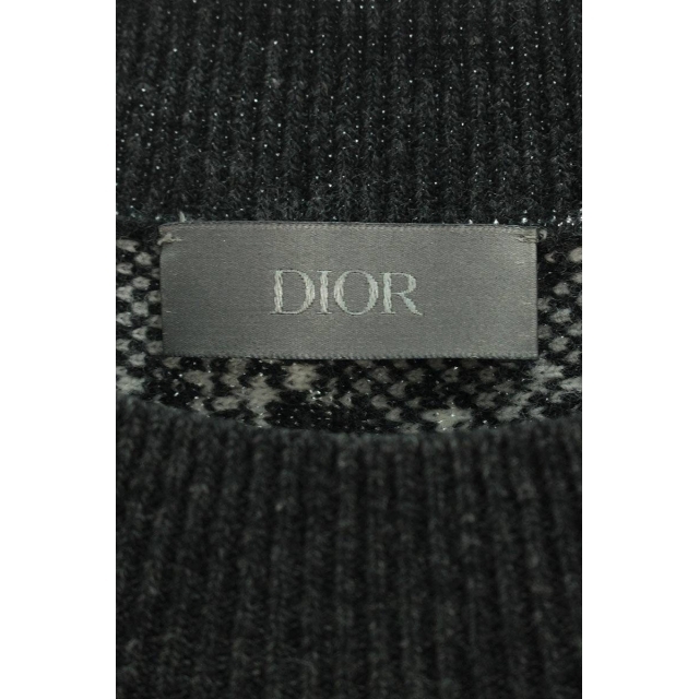 Dior - ディオール 20AW 043M637AT218 ATELIERロゴ総柄ニット メンズ S