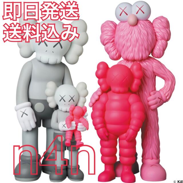 KAWS FAMILY GREY/PINK/FLUORO PINK カウズ