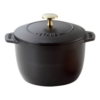 ストウブ(STAUB)のstaub 「 ラ ココット de GOHAN ブラック M 16cm 」(鍋/フライパン)