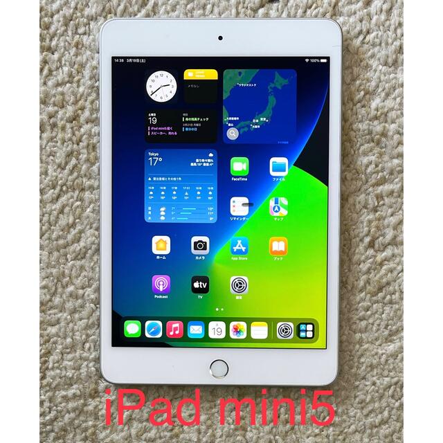 美品 iPad mini 5（2019）Wi-Fi専用モデル 64GB シルバー タブレット