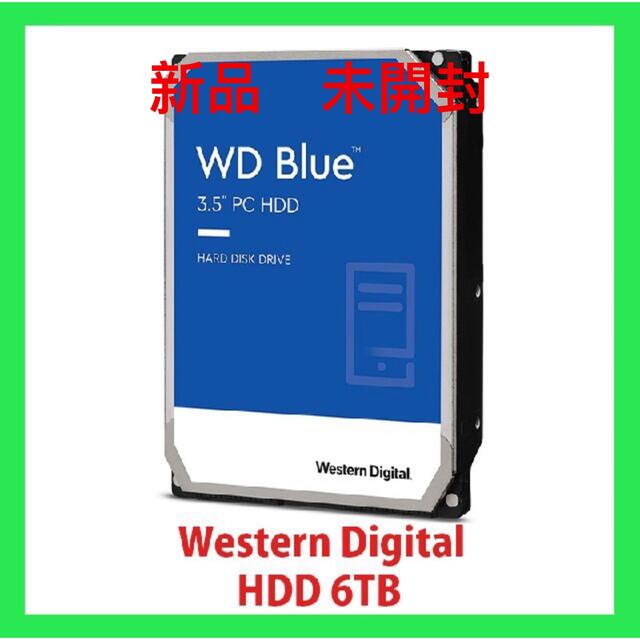 Western Edition(ウエスタンエディション)のWESTERN DIGITAL WD60EZAZ 6TB HDD スマホ/家電/カメラのPC/タブレット(PC周辺機器)の商品写真