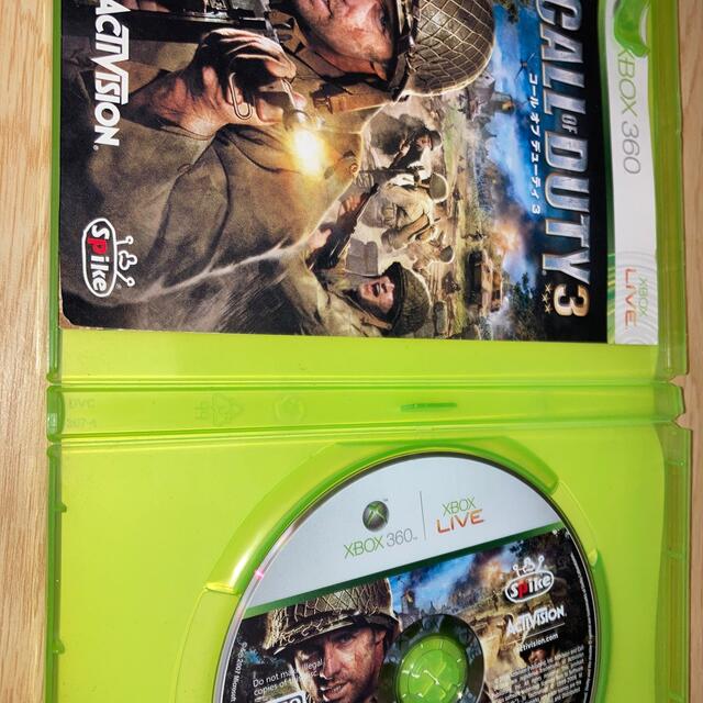Xbox360(エックスボックス360)のコールオブデューティー3 エンタメ/ホビーのゲームソフト/ゲーム機本体(家庭用ゲームソフト)の商品写真