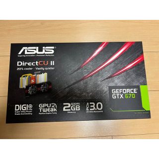 エイスース(ASUS)のNVIDIA ASUS GTX670-DC2-2GD5(PCパーツ)