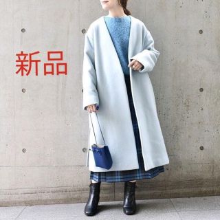 シップスフォーウィメン(SHIPS for women)の新品 SHIPS ウールカシミヤノーラペルコート(ロングコート)